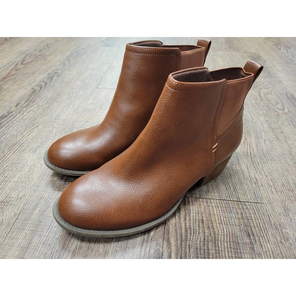 Dr Scholl Women's Brown Tumble Heel Comfort Fit Ankle Bootie Size 7.5